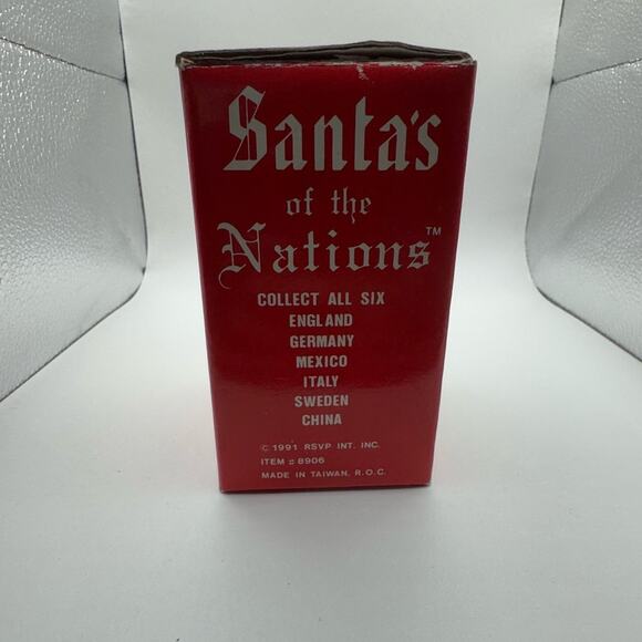 Figurine Santa's of the Nations - China / Vintage Figurine / Christmas/1991 NIB - Picture 4 of 9